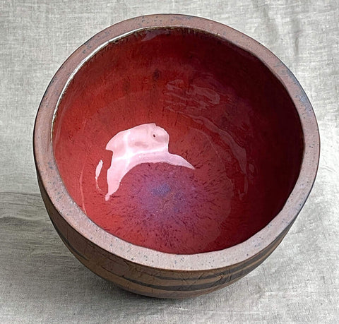 Stoneware Bread CRUCIBLE in Ruby Red