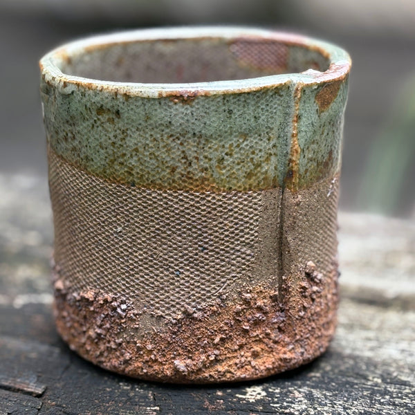 Whiskey Cup in Olive glaze (#1)