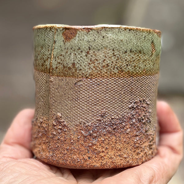Whiskey Cup in Olive glaze (#1)