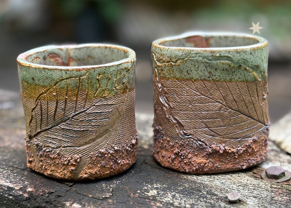 Whiskey Cup in Olive glaze (#2)