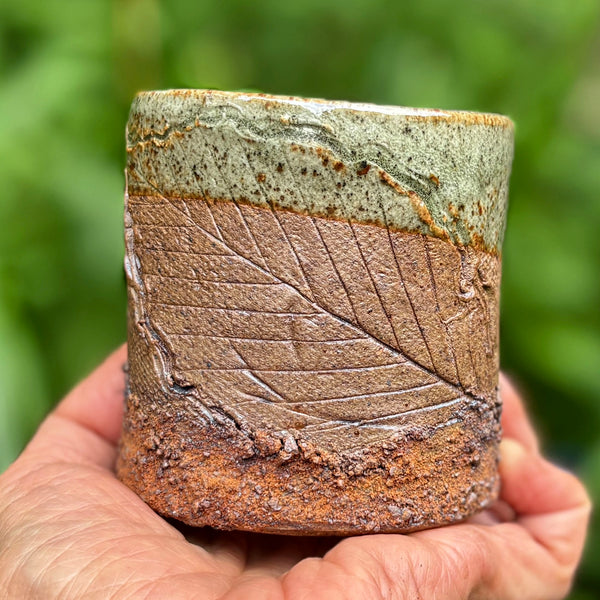 Whiskey Cup in Olive glaze (#2)