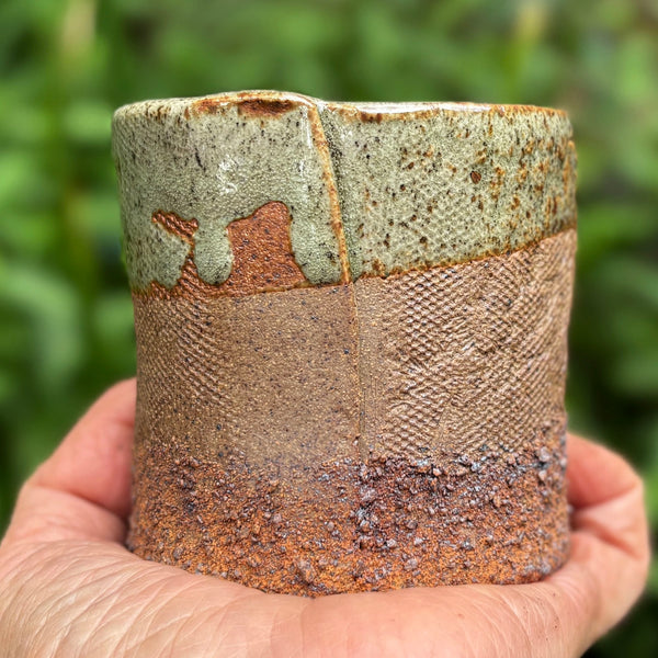 Whiskey Cup in Olive glaze (#2)
