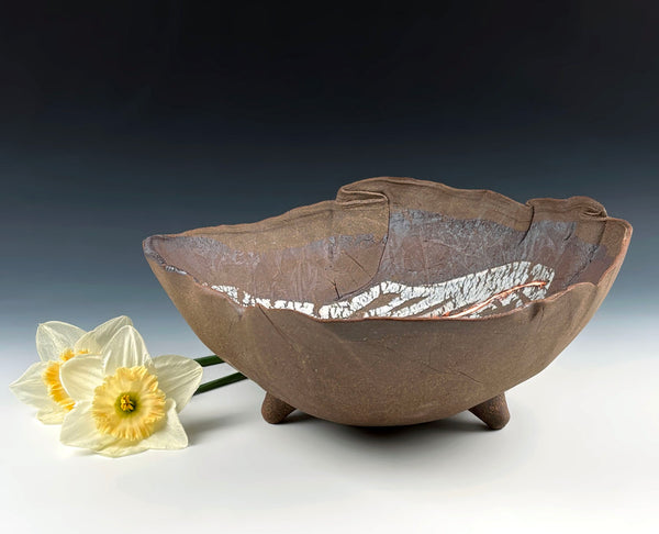 Stoneware Shroom with Porcelain (Artist #3499)