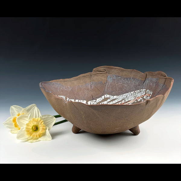 Stoneware Shroom with Porcelain (Artist #3499)