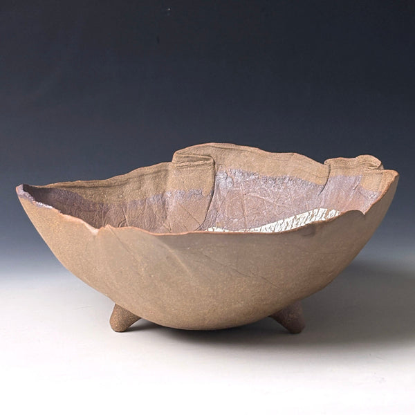 Stoneware Shroom with Porcelain (Artist #3499)