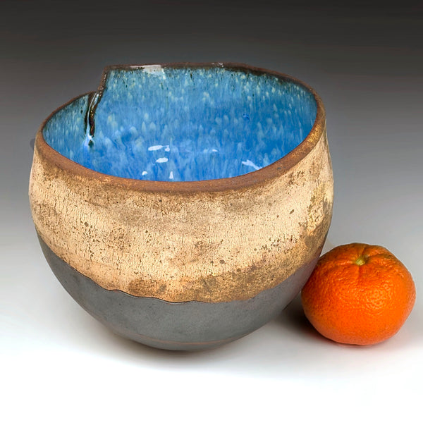 Stoneware Basket in Indigo #859
