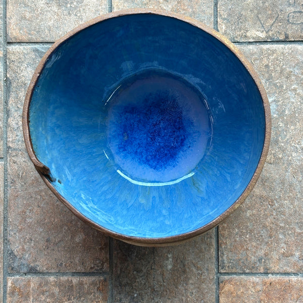 Stoneware Basket in Indigo #859