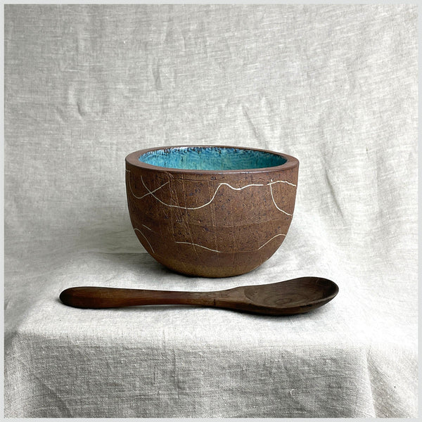 Stoneware Bread CRUCIBLE in Serena Blue (preorder)