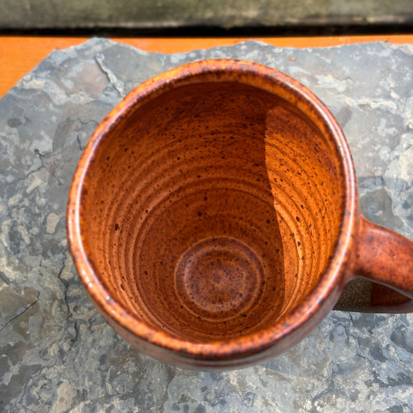 COMFORT CUP  with Handle in Crème Brûlée Glaze