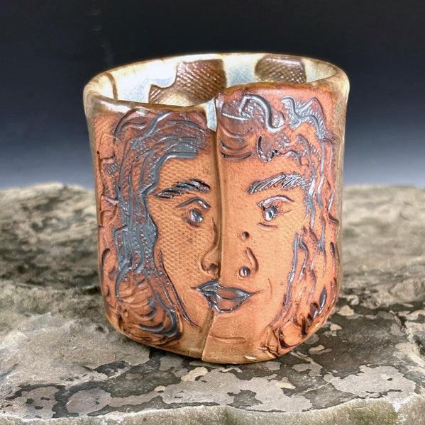 Young Woman with Wavy Hair