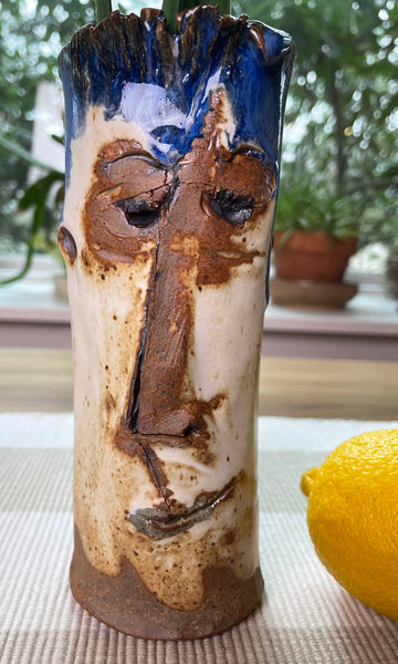 Happy Guy Vase in Stoneware