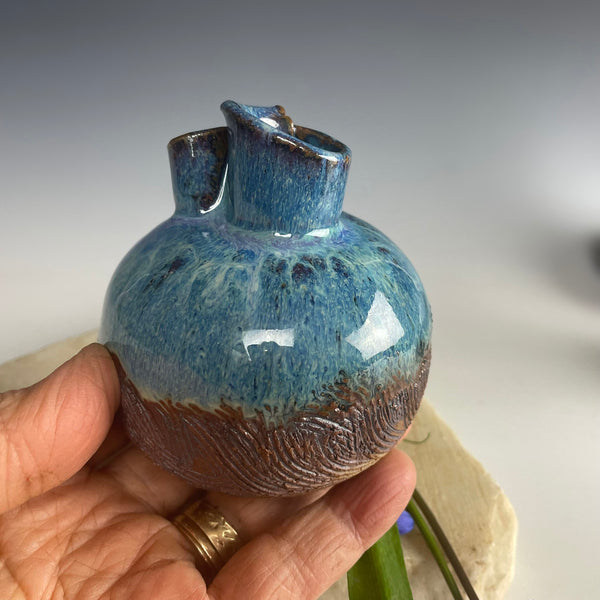 Tiny Bud Vase in Serena Blue