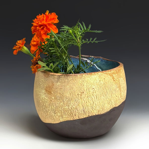 Stoneware Basket Bowl