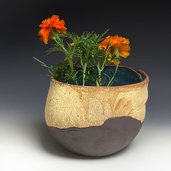 Stoneware Basket Bowl