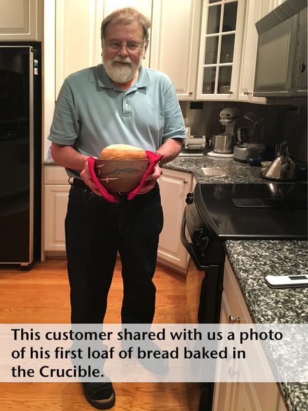 Pre-Order: Stoneware CRUCIBLE BREAD BOWL (with the potter's bread recipe)