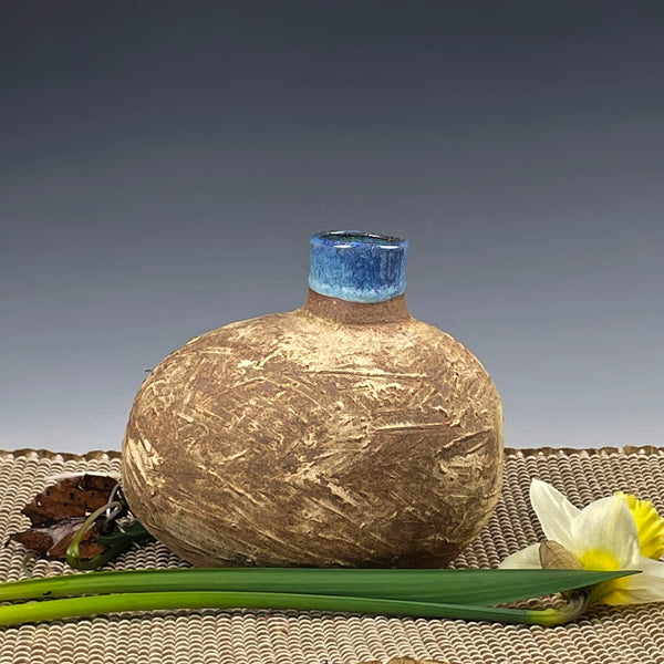 Stoneware Oval Bottle (artist # 9354)