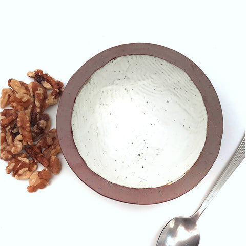 RAMEKIN in Nutmeg White Glaze